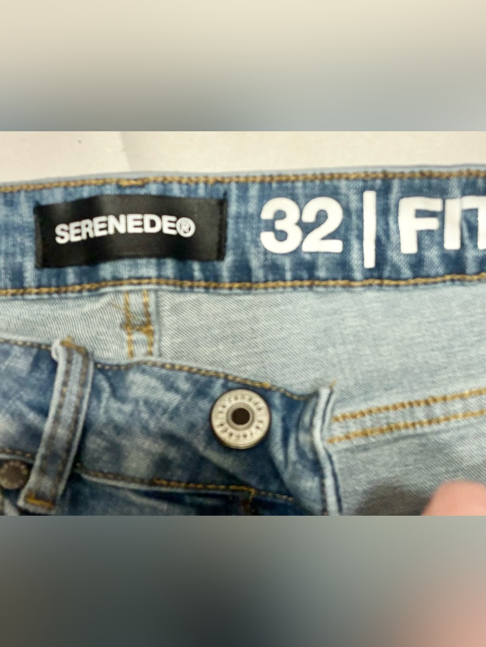 Serenede Fitted Embroidered Jeans Sz 32 Mid Rise 29x31 Boho Festival Hippie - Picture 5 of 16